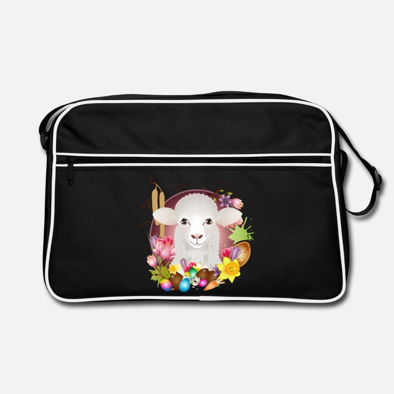The sheep or lamb as a spring & Easter motif Retro Bag