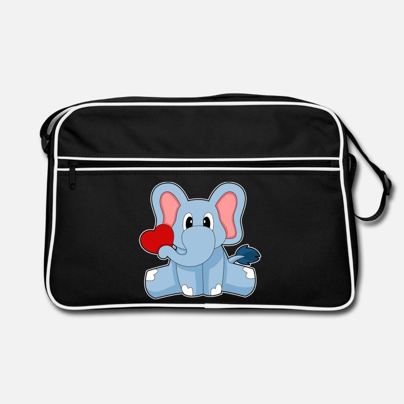 Cœur d’éléphant Sac Retro