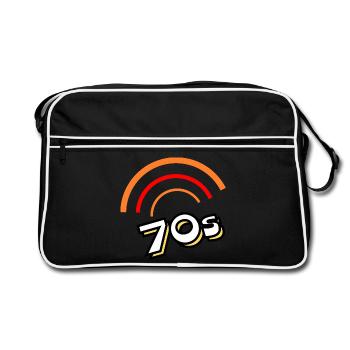 Années 70 - Sac Retro - noir/blanc - Devant