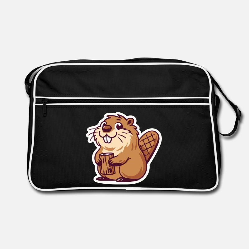 Biber Meme Retro Tasche