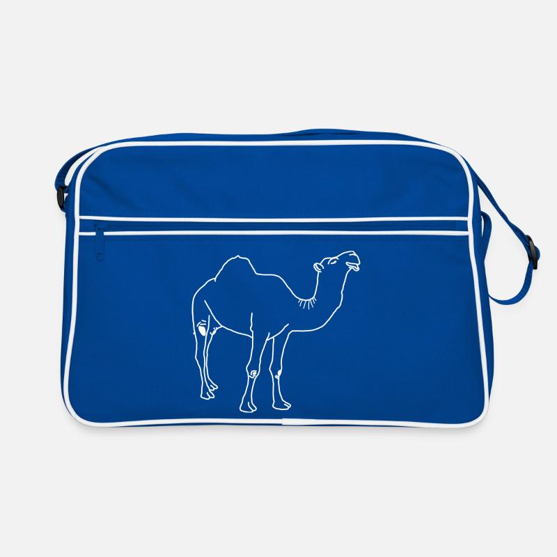 Dromedar lineart Retro Tasche