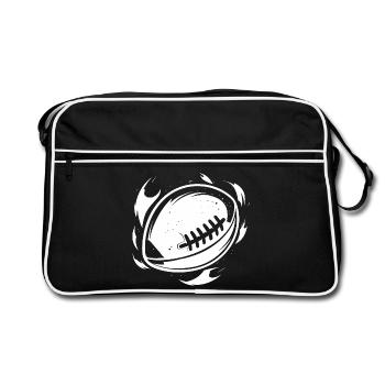 Graphismes de football - Sac Retro - noir/blanc - Devant