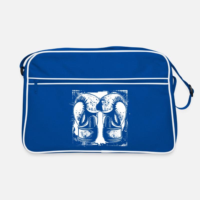Boxhandschuhe Skizze Retro Tasche