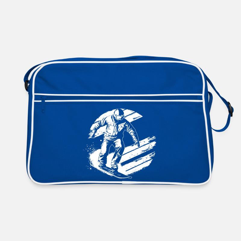 Dessin de snowboarder Sac Retro