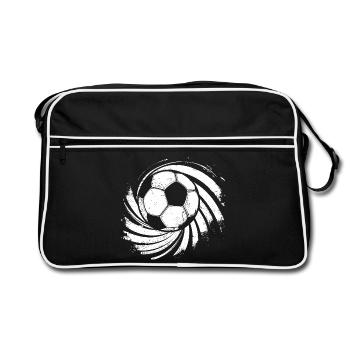 Soccer Drawing - Retro Bag - black/white - Front