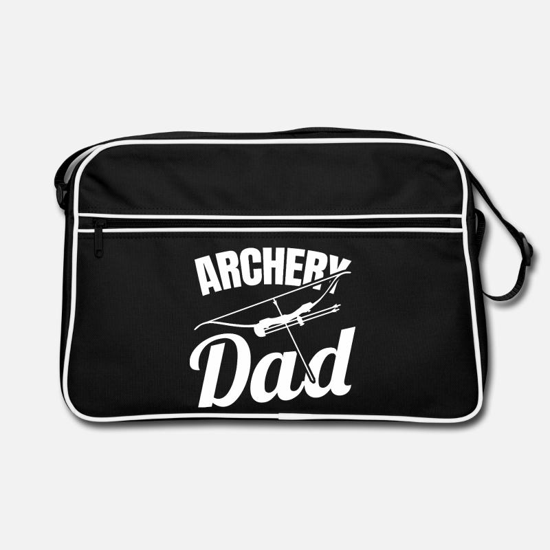 Bogensportler Vater Retro Tasche