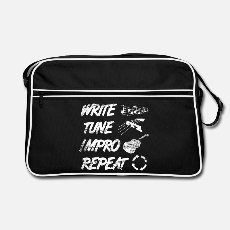 Writing, making music, improvising Retro Bag