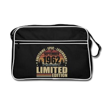 1962 September 1962 Anniversary September 1962 - Retro Bag - black/white - Front