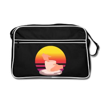 Ceramic Passion Sunset - Retro Bag - black/white - Front