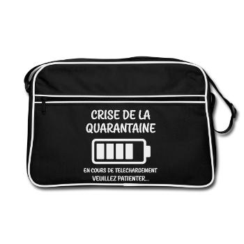 Ongoing Midlife Crisis - Retro Bag - black/white - Front