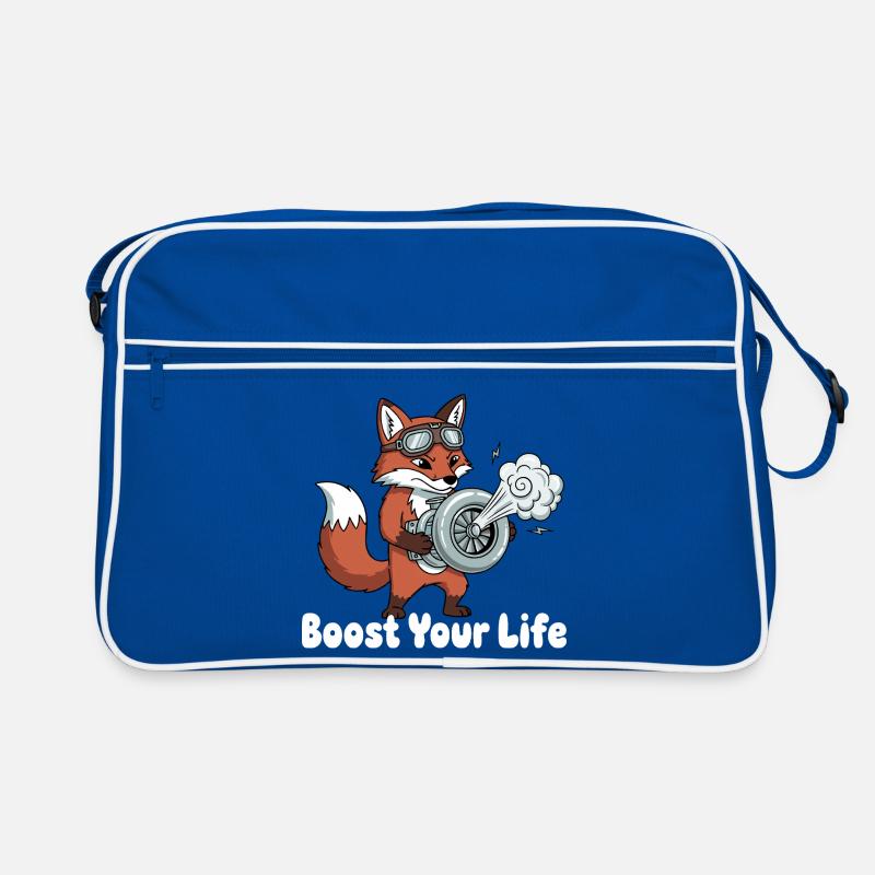 Fuchs mit Jetbike Boost Retro Tasche