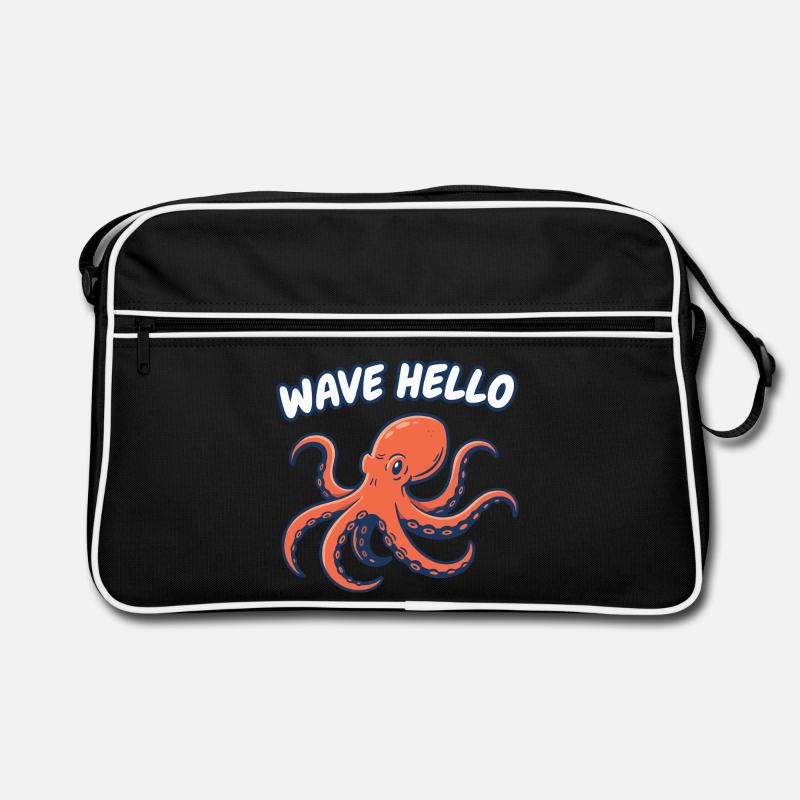 Wave Hello Squid Retro Bag