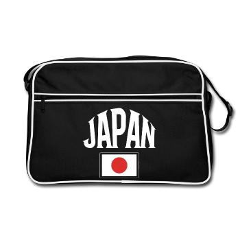 Japan - Retro Tasche - Schwarz/Weiß - Vorne