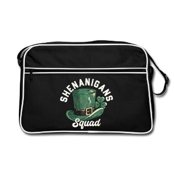 Shenanigans Squad Leprechaun Hat - Retro Bag - black/white - Front