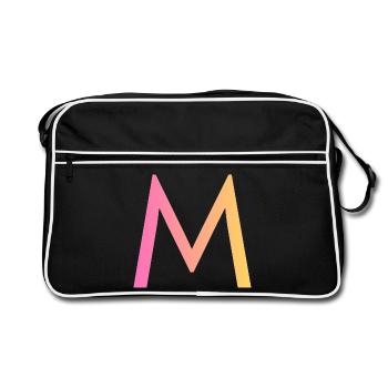 m - Retro Bag - black/white - Front