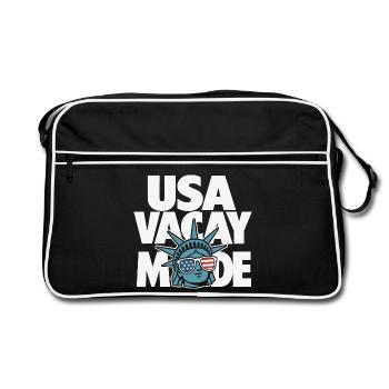 Conception de statues de mode USA Vacay - Sac Retro - noir/blanc - Devant