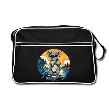 Paddleboard Koala SUP Paddleboard Stand Up paddle - Sac Retro - noir/blanc - Devant