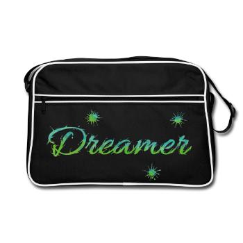 Rêveur - Sac Retro - noir/blanc - Devant