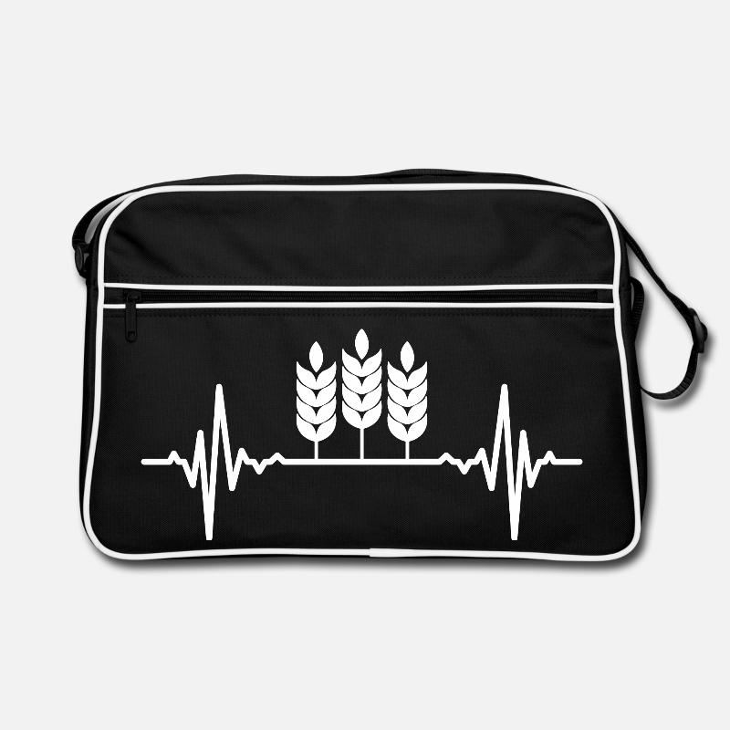 Weizenanbau Herzlinie Retro Tasche