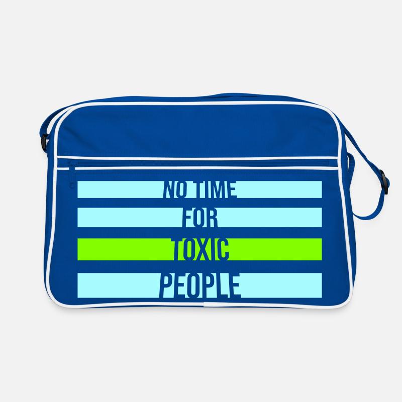 No Time Toxic People Boundaries Self Care Saying Retro Bag