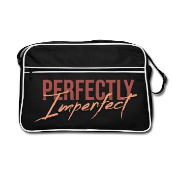 Perfectly Imperfect - Retro Bag - black/white - Front
