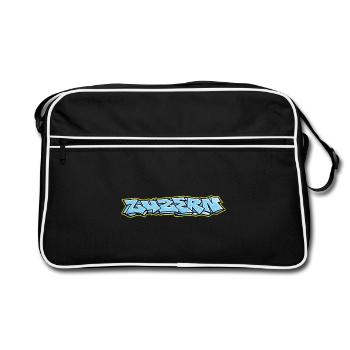 Lucerne Graffiti - Sac Retro - noir/blanc - Devant