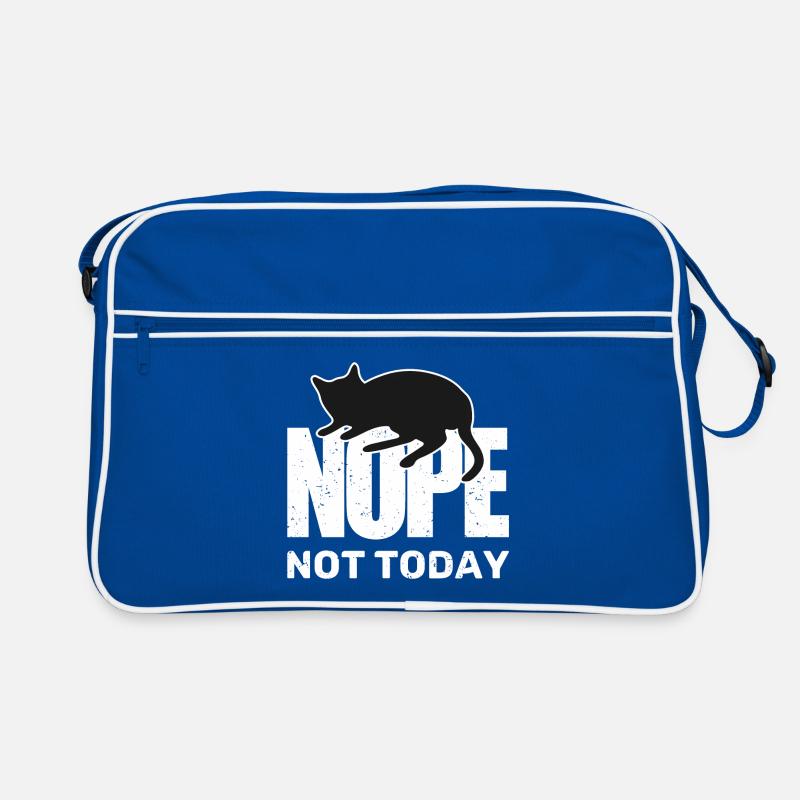 Cat is chilling no, not today Retro Bag