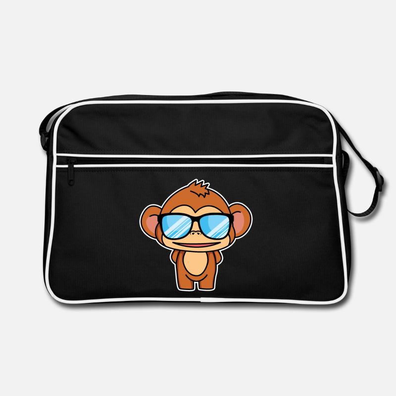Clever little monkey - design Retro Bag