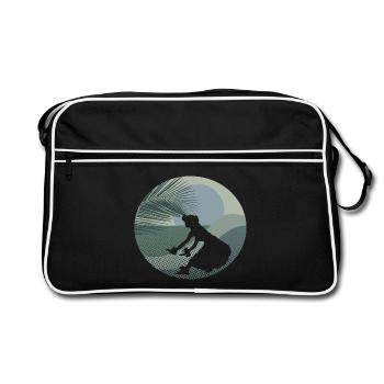 Hawaii Girl - Design - Retro Bag - black/white - Front