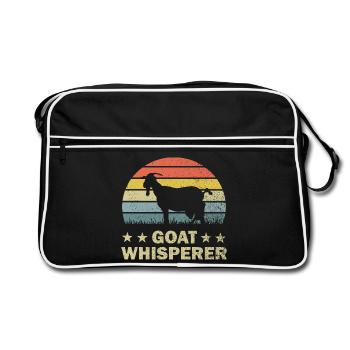 Chèvre chèvre chèvre - Sac Retro - noir/blanc - Devant
