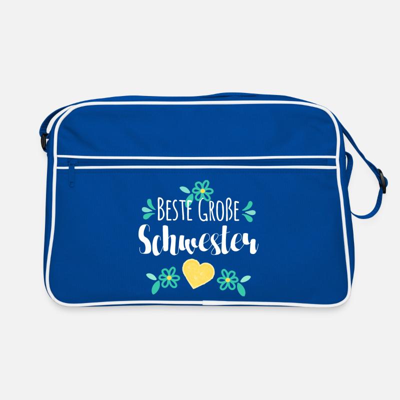 Beste Große Schwester Retro Tasche