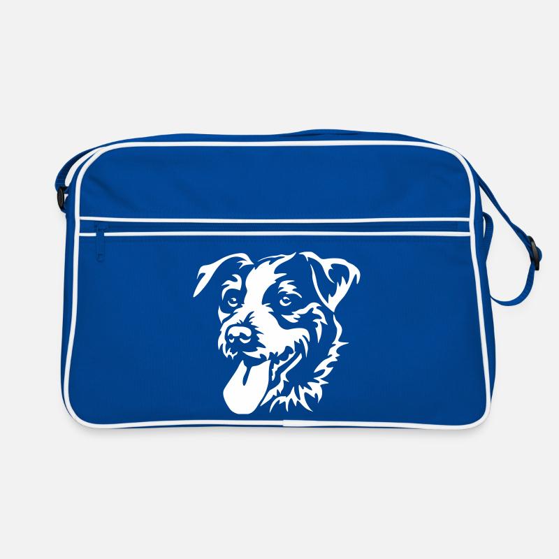 Parson Russell Terrier Kopf "Black Edition" Retro Tasche
