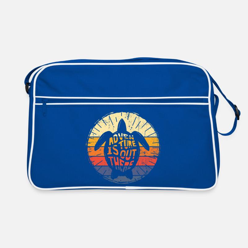 Turtle Odyssey Coucher de soleil rétro Sac Retro