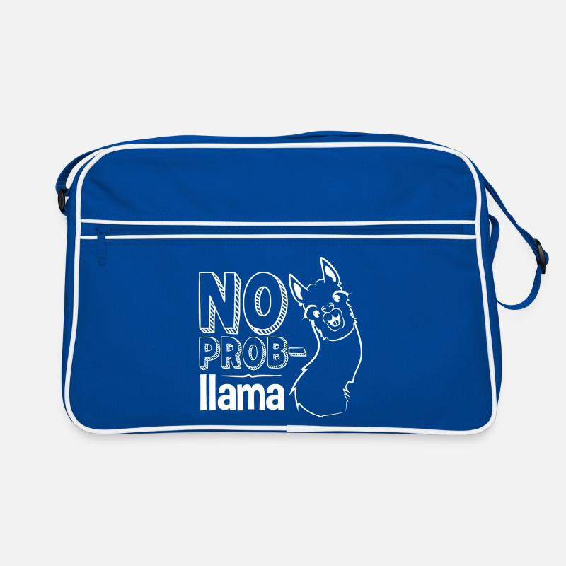 Lama, Lama humor, no problem Retro Bag
