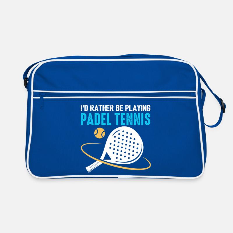 Padel Id Rather Be Playing Padel Tennis Retro Bag