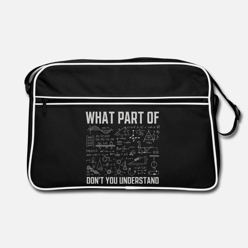 Welchen Teil von verstehst du nicht Funny Math? Retro Tasche