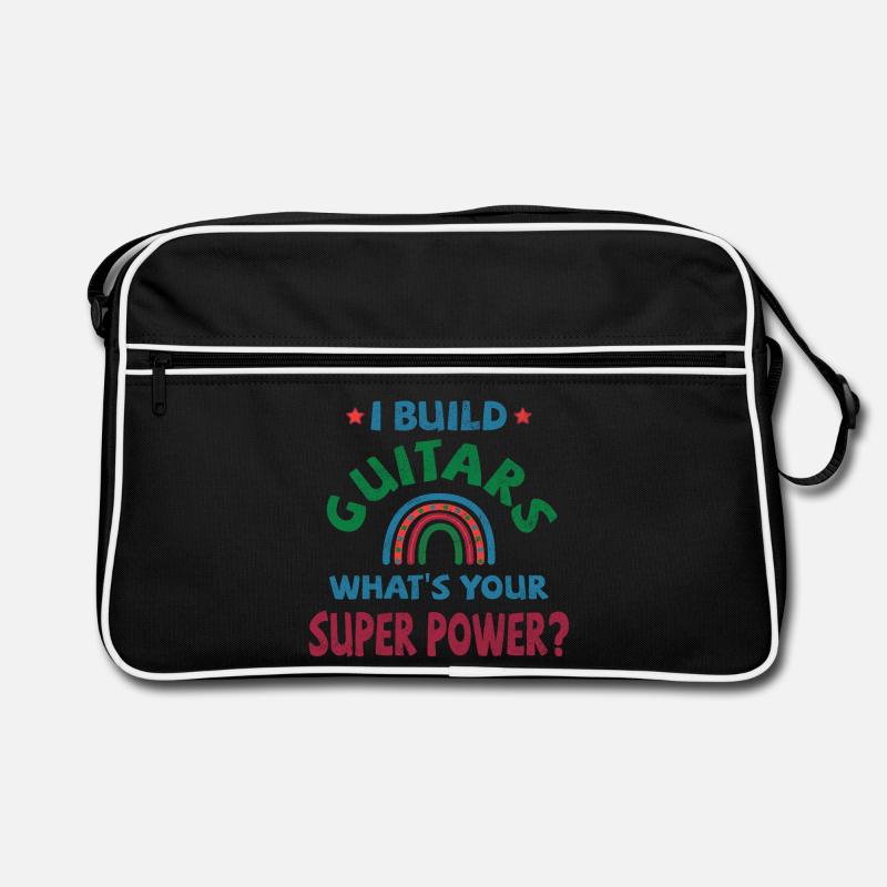 I build Guitars what’s your super power? Retro Tasche