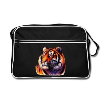 Tiger - Retro Bag - black/white - Front