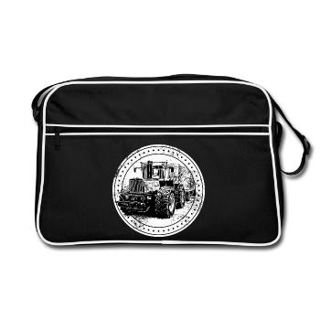 Tracteur 1300 TRAC - Sac Retro - noir/blanc - Devant