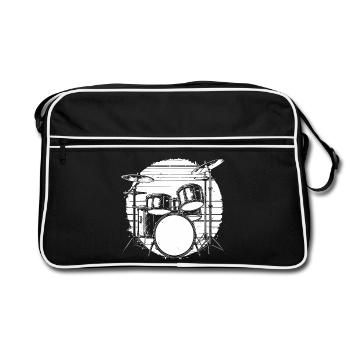 Percussion - Retro Bag - black/white - Front