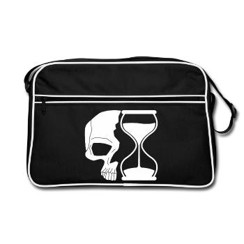 Death and time - Retro Bag - black/white - Front