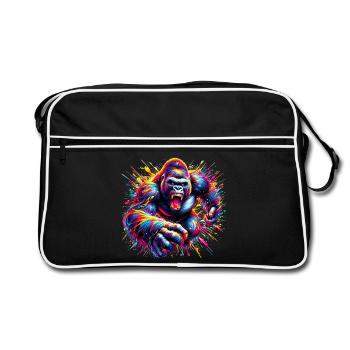 Gorilla - Retro Bag - black/white - Front