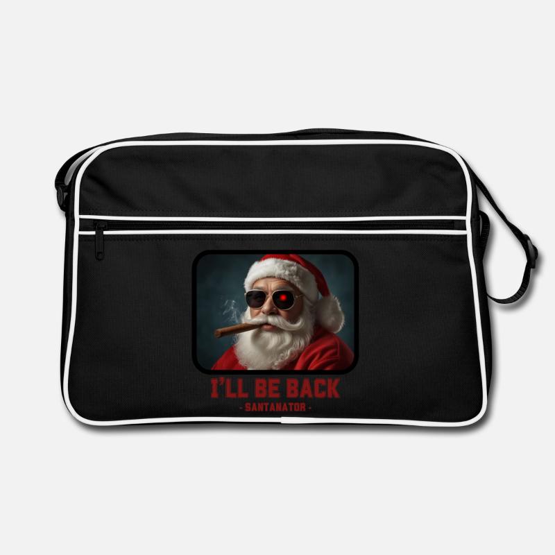 I ll be back - Weihnachtsmann Terminator Retro Tasche