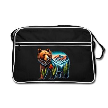Ours - Sac Retro - noir/blanc - Devant