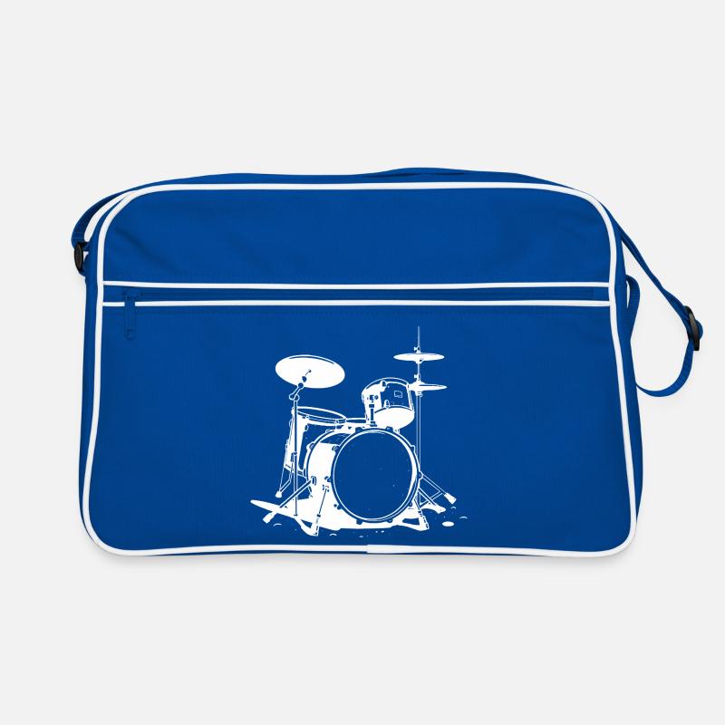 Drum Set Drawing Retro Bag
