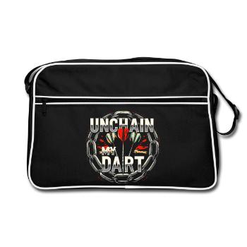 Fléchettes Chemise déchaîner ma pince - Sac Retro - noir/blanc - Devant