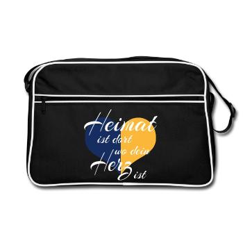 - Upper Lusatia - Retro Bag - black/white - Front