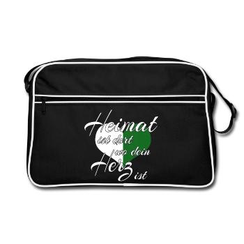 - Saxony - Retro Bag - black/white - Front