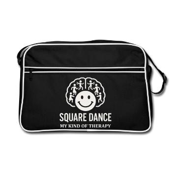 Thérapie par la danse carrée - Sac Retro - noir/blanc - Devant