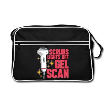 L’échographiste gommage les lumières éteintes Gel Scan Échographie - Sac Retro - noir/blanc - Devant